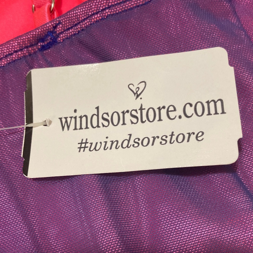 Windsor Vibrant Purple Dress with Pink Accents - Picture 3 of 4